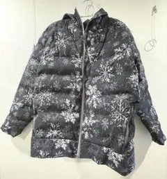 ワークマン Find-Out 雪の結晶柄 ダウンジャケット 3L 防寒 冬