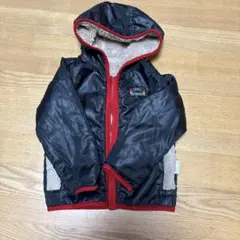 JUNK STORE フリースジャケット サイズ100 黒/赤　リバーシブル
