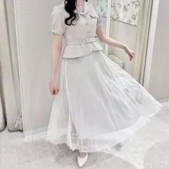 evelyn 開襟プリーツop