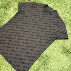 ☆美品☆1PIU1UGUALE3 GOLF モックネックシャツ ☆濃紺×焦げ茶色