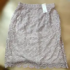 UNIQLO レース タイトスカート XL くすみピンク未使用品