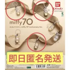 めじるしアクセサリー　ミッフィー70th ガチャ　A C F３点セット
