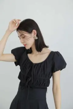 【JILLSTUART】新販売　コットンライトブラウス　ブラック　Ｓサイズ