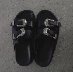 MEDI WESTERN BUCKLE SANDALS ブラック XLのサムネイル