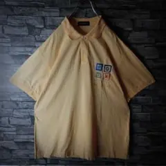 シンプルイズベスト☆イヴサンローラン 半袖ポロシャツ 刺繍ロゴ 襟切替