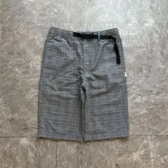 first down wide baggy check shorts 膝下のサムネイル