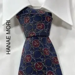 TG1961 HANAE MORI ボタニカル パターン柄 ネクタイ 日本製のサムネイル