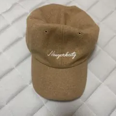 Newyorkcity 刺繍 キャップ ブラウン