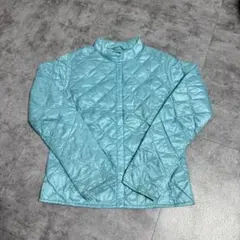 old uniqlo｜ダウンジャケット｜光沢ブルー｜キルティング｜サイズM