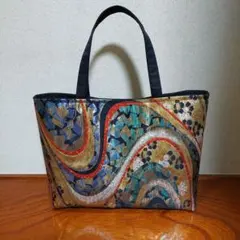 帯リメイク トートバッグ76 ハンドメイド - メルカリ