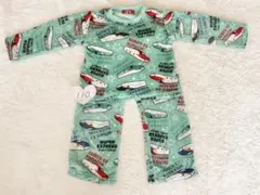 ♡早い者勝ち♡ほぼ新品 電車　パジャマ　新幹線　フリース　みどり　110