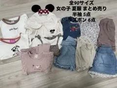 女の子 夏服 まとめ売り 90サイズ 保育園着 半袖 半ズボン バースデー