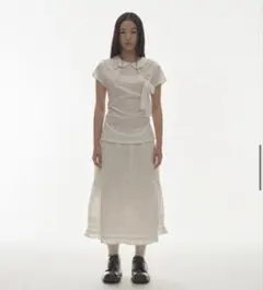 coyseio ホワイト コットン フレアスカート 未使用タグ付き フレアマキシスカート 綿ハイカウント | SKロング | 【公式】D*g