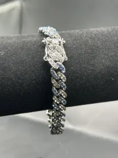 K*U様 ジルコニア マイアミキューバンチェーン ブレスレット 20㎝