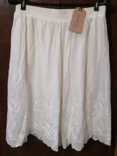 zootie スカラップコットンレースガウチョパンツ ペチパンツ パンチング刺繍