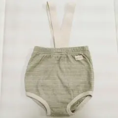 bebeholic　韓国子ども服　サス付ブルマ　ブルマ　グリーン　80 L