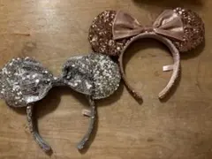ディズニー カチューシャ スパンコール 2個セット