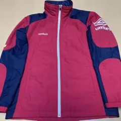 umbro ナイロンジャケット 赤/紺　Mサイズ　美品