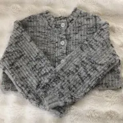 WEGO ミックスブークレ2WAYカーディガン　ホワイトミックス　ウィゴー