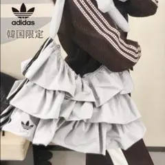 【日本未入荷】韓国限定 adidas フリルデザイン ショルダーバッグ★のサムネイル