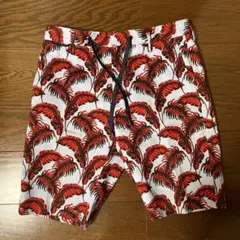 【セール】Marc Jacobs 青地+赤い葉柄 ハーフパンツ　メンズのサムネイル