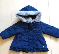 キムラタン　ネイビー フリース襟付き アウター