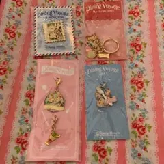 ダイニングヴォヤッジ　チップ　デール　ディズニー　ピンバッジ　チャーム　４点