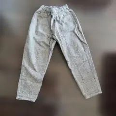GU チェック柄 ロングパンツ 100%のサムネイル