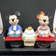 【新品欠品無し】ディズニーミッキー＆ミニー 和装フィギュア 磁気製/鏡餅セット