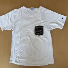 Champion 迷彩ポケット Tシャツ　REVERSE WEAVE