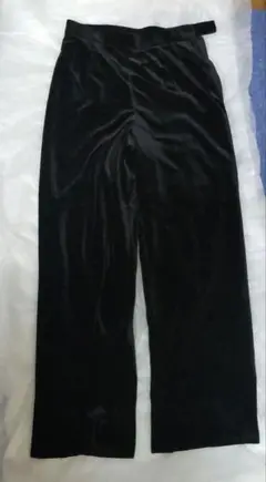 黒 ベルベット スラックス B裾上げ品