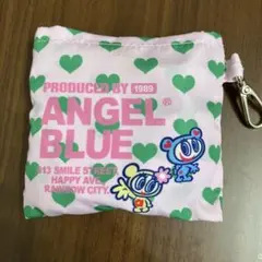 ANGEL BLUE ハート柄エコバッグ