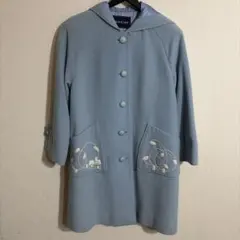 familiar ロングコート 水色 140cm キッズ 子供服 冬