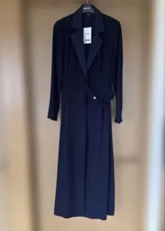 【新品タグ付】ネクスト　ロングワンピース　ネイビー　サイズ