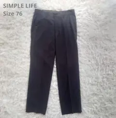 SIMPLE LIFE スラックス メンズ76 グレー パンツ ビジネス