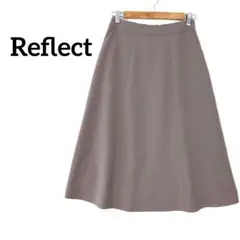 リフレクト Reflect フレアスカート グレージュ サイズ9 シンプル