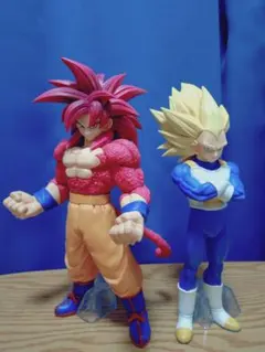 ドラゴンボールDAIMA一番くじ超サイヤ人孫悟空、超サイヤ人3ベジータ2体セット