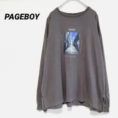 PAGEBOY ページボーイ　長袖カットソー　ロングTシャツ　ベージュ　M