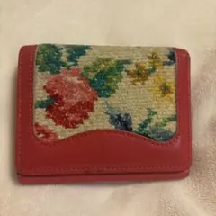 FEILER 花柄コインケース 赤