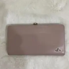 ヴィヴィアンウエストウッド オーブ　長財布　ピンク　がま口　ゴールド