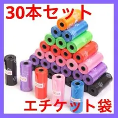 30本セットごみ袋　うんち袋　マナー袋　エチケット袋　オムツ替え 赤ちゃん散歩のサムネイル