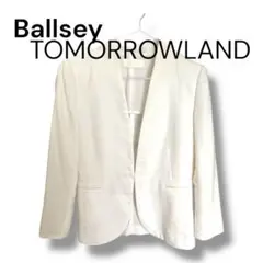 Ballsey TOMORROWLAND ノーカラージャケット ホワイト38のサムネイル