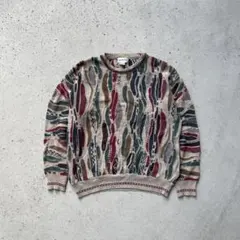 【80s】ALFANI 3Dニット セーター COOGI系 古着