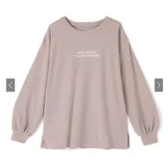 未使用 GRL グレイル フロント刺繍ロゴロンT[ze477] ピンク フリー