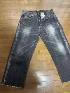 Levi's 501 ブラックW31 カットオフ