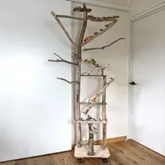 ちょこまふぃん様専用 バードアスレチックジム大型 天然木 自然木 流木 インコ