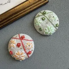 2026年最新】刺繍ブローチ くるみボタンの人気アイテム - メルカリ