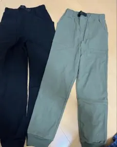 ジョガーパンツ　裏起毛　2枚　ストレッチ　長ズボン　150