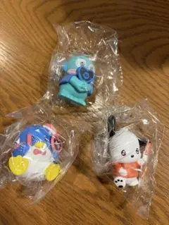 はぴだんぶい キラキラも〜っと⭐︎おうえんフィギュア 3点