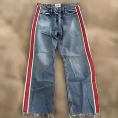 ZARA サイドストライプデニム　26